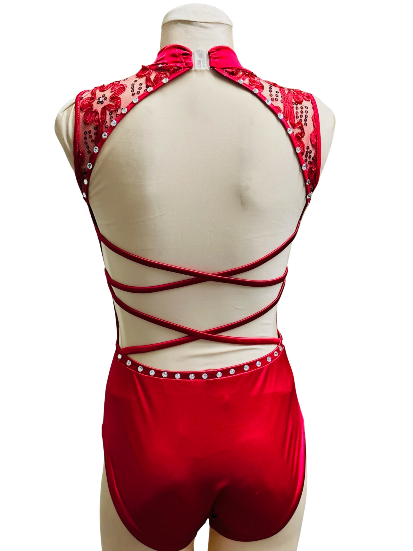 Ruby Jewels Bodysuit - Red