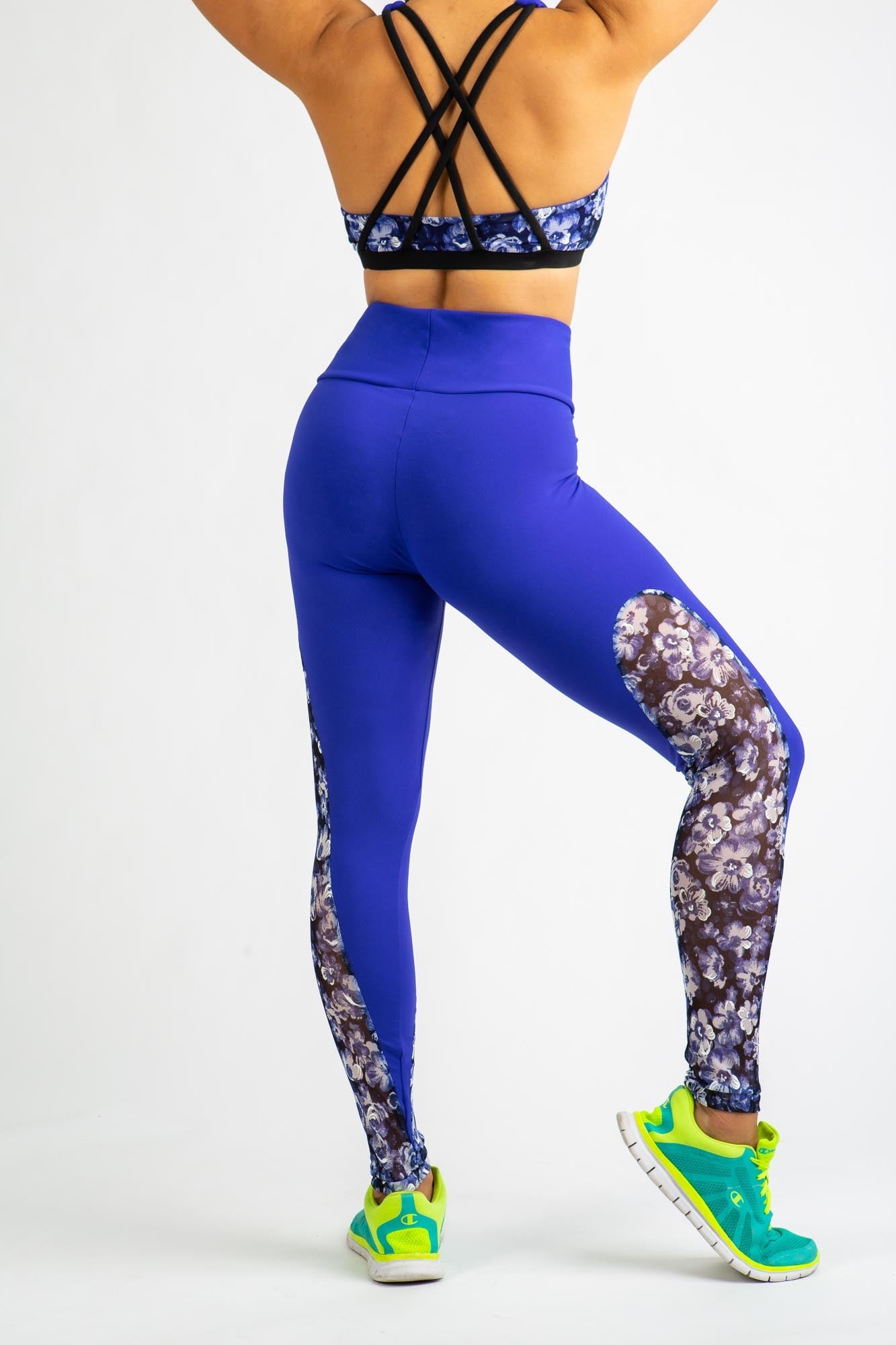 Blue Supplex Leggings