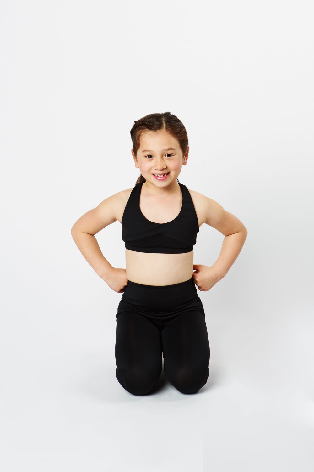 Keep It Simple Black Strappy Crop Top