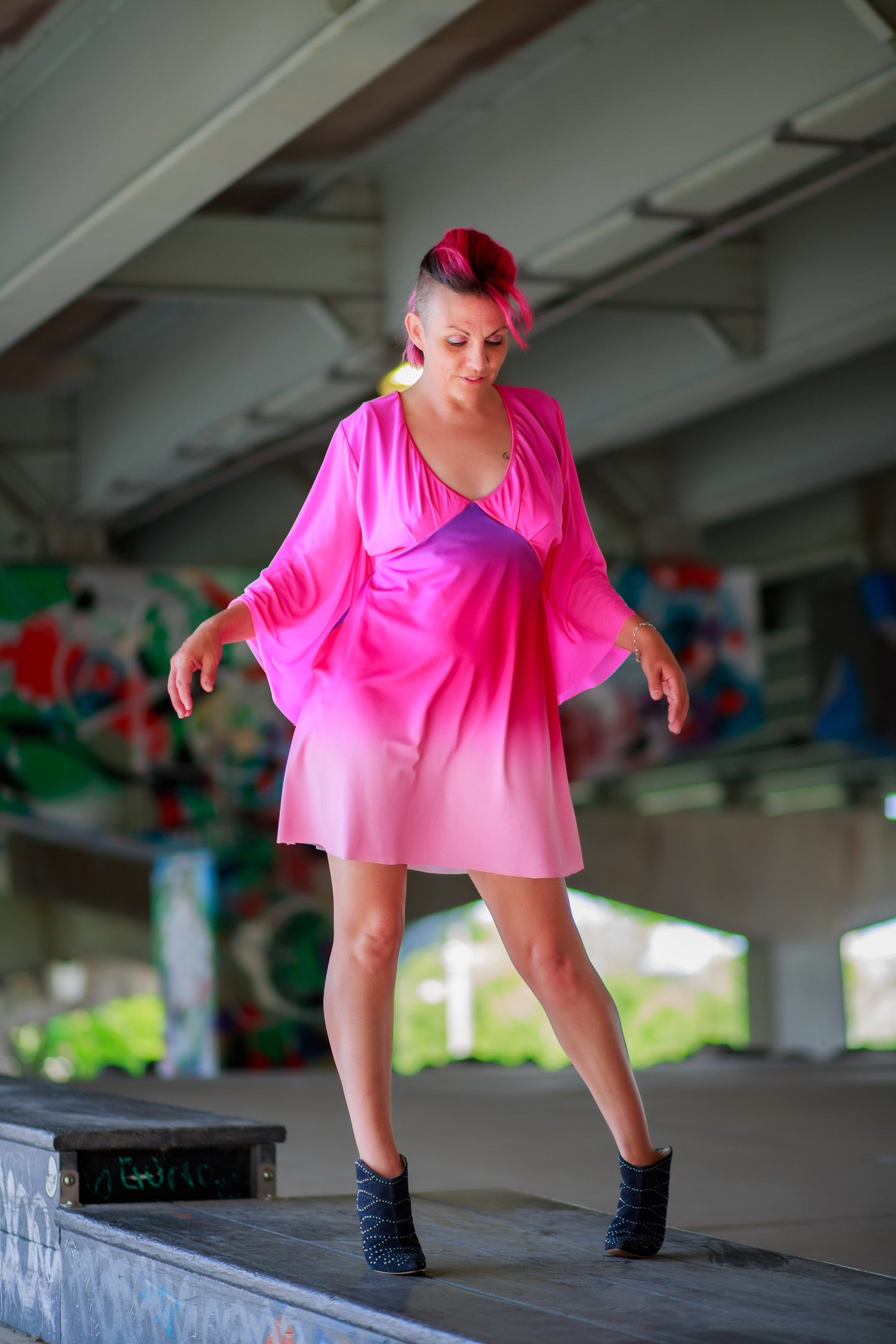 Bingo Bango Dress-Pink Sunset