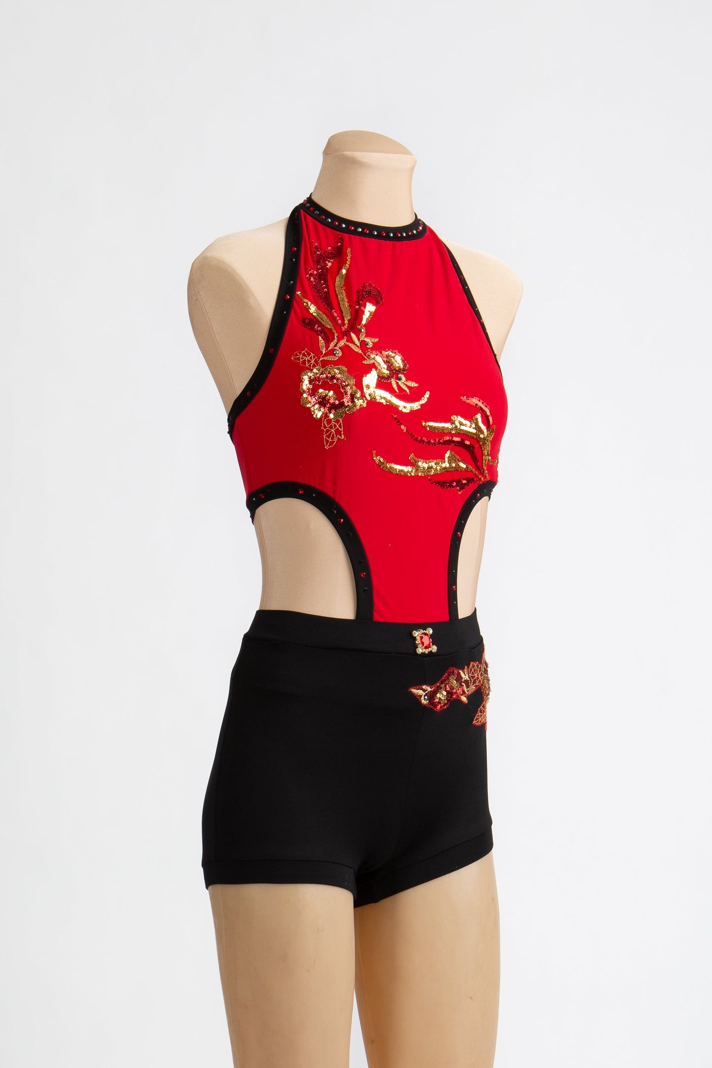 Red and Black Short-All