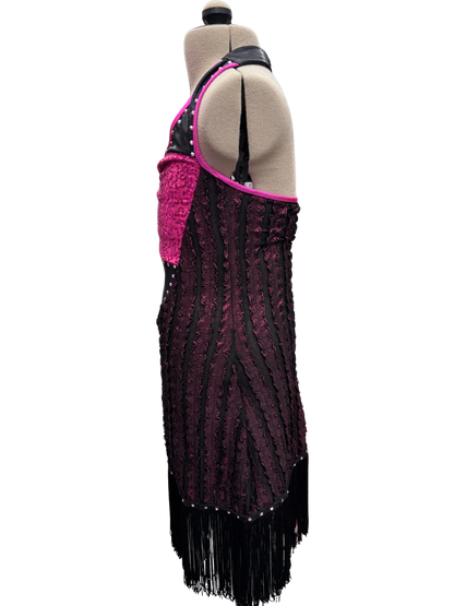 Kids Dance Costume Fringe Dress