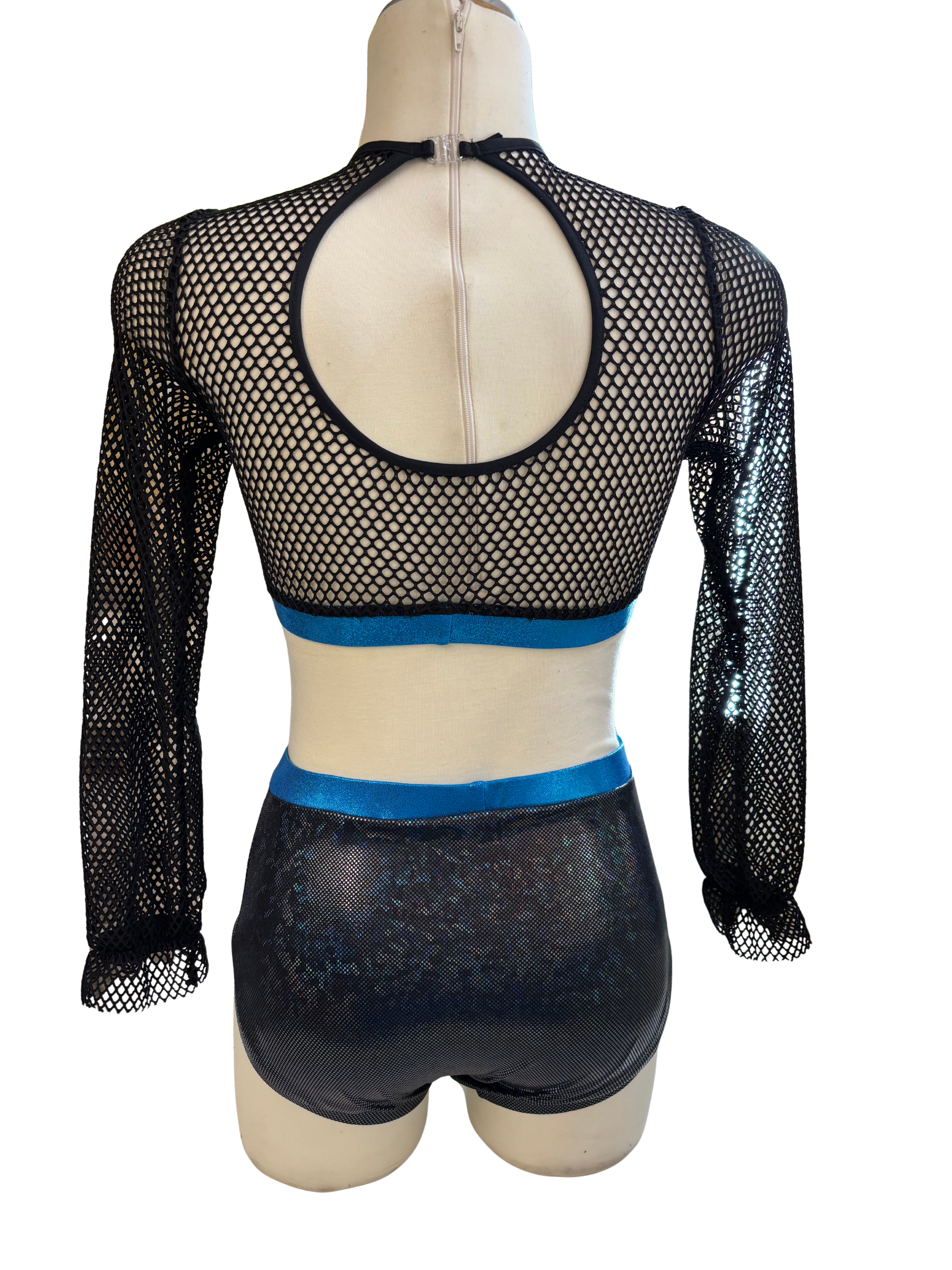 Crop Top 2 Piece Dance Costume