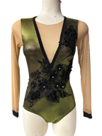 Metallic Bodysuit Dance Costume