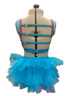 Glitter Velvet Dance Costume w/Skirt