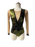 Metallic Bodysuit Dance Costume