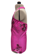 Pink Metallic Halter Bodysuit Dance Costume