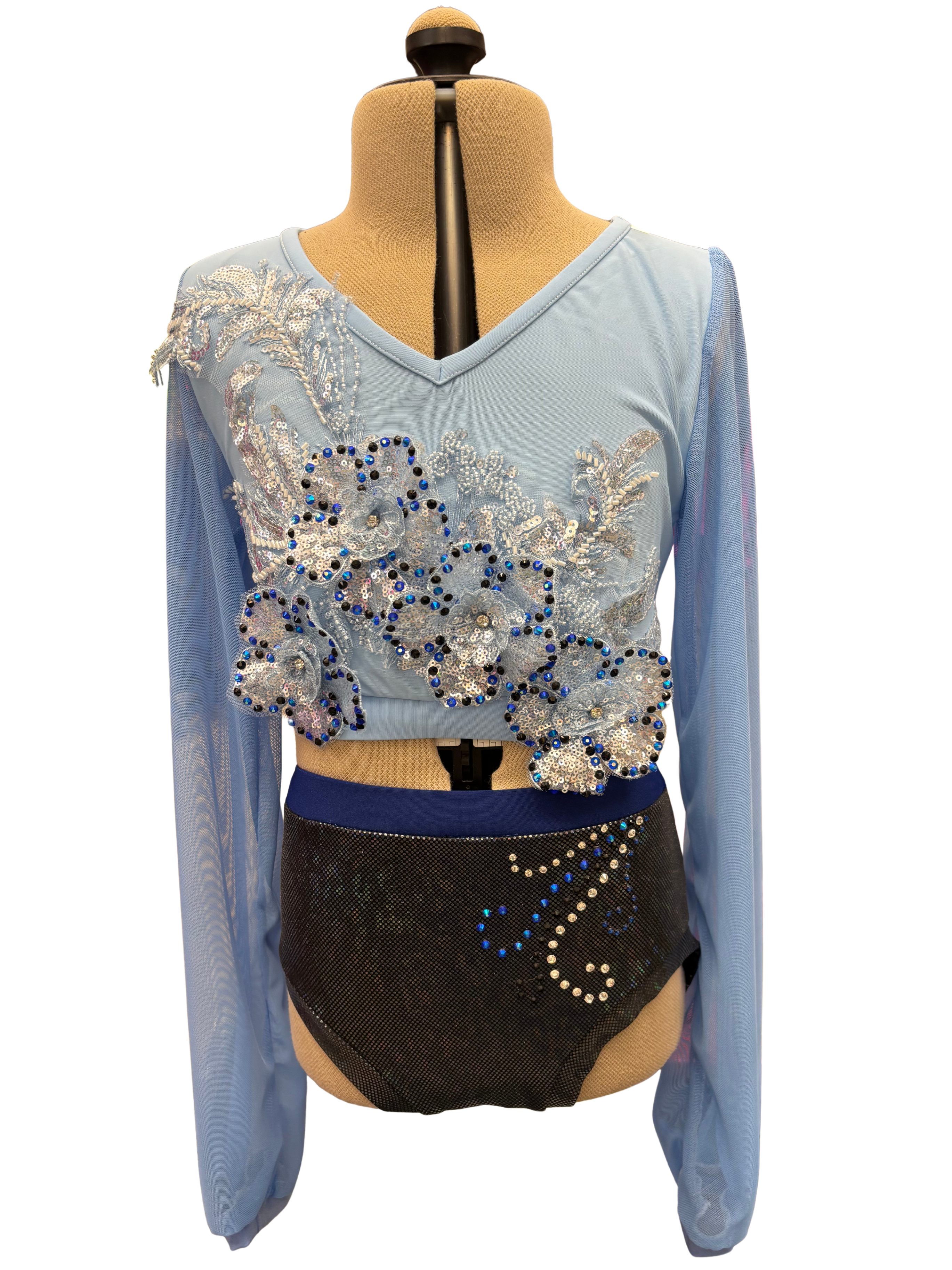 Long Sleeve 2 Piece Dance Costume