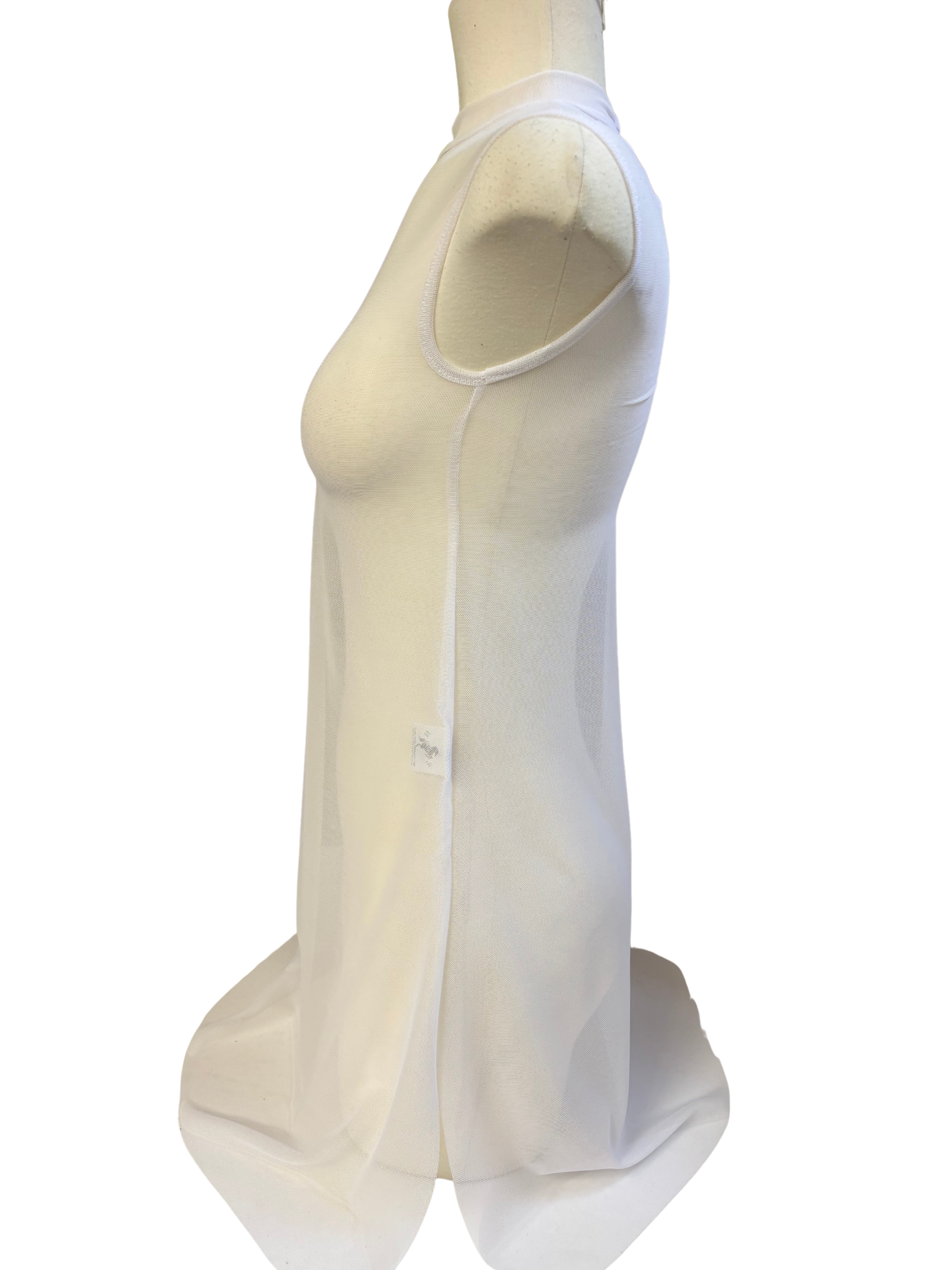 Mesh Tunic Dance Costume - White