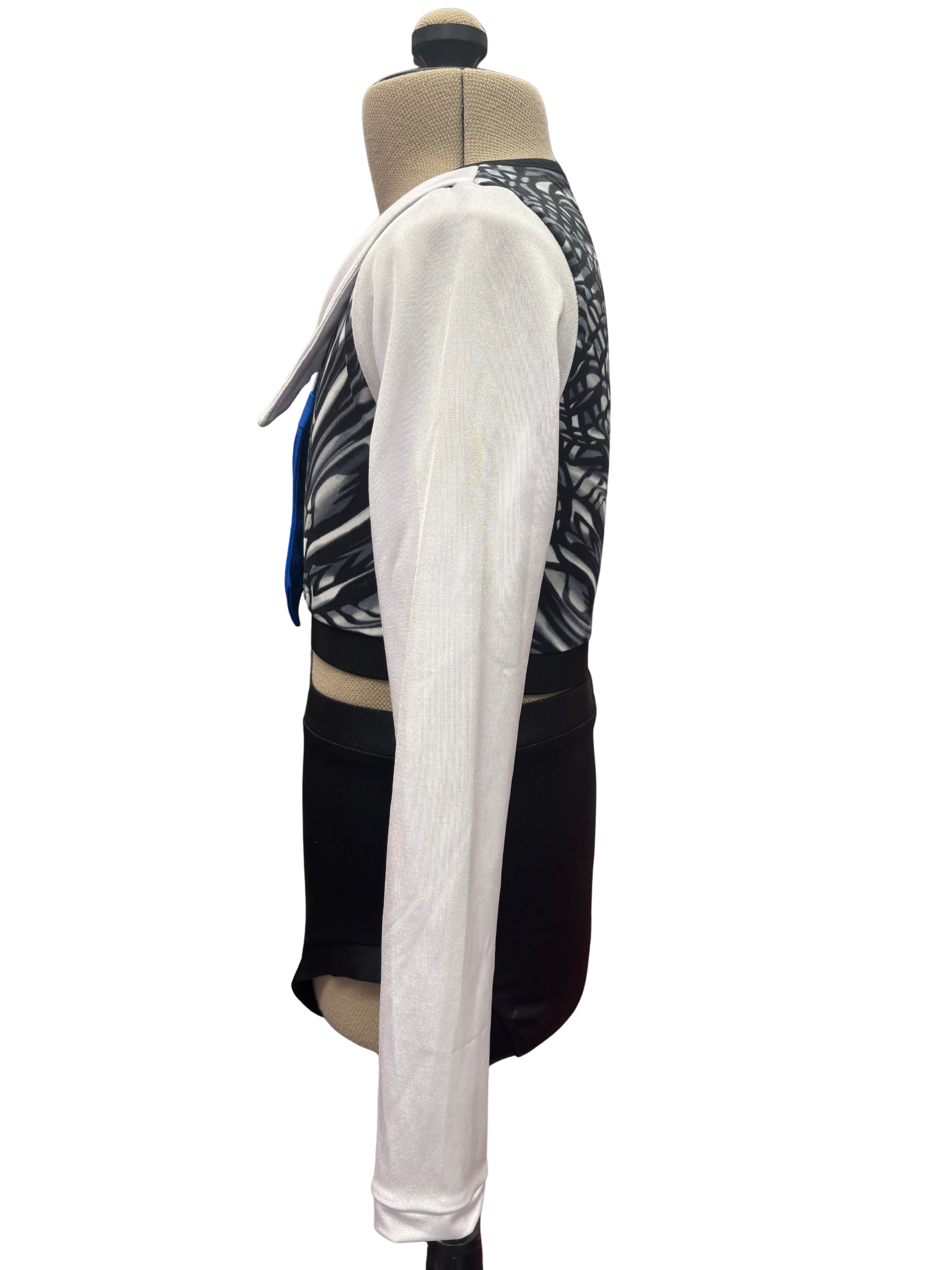 Long Sleeve Crop Top Dance Costume