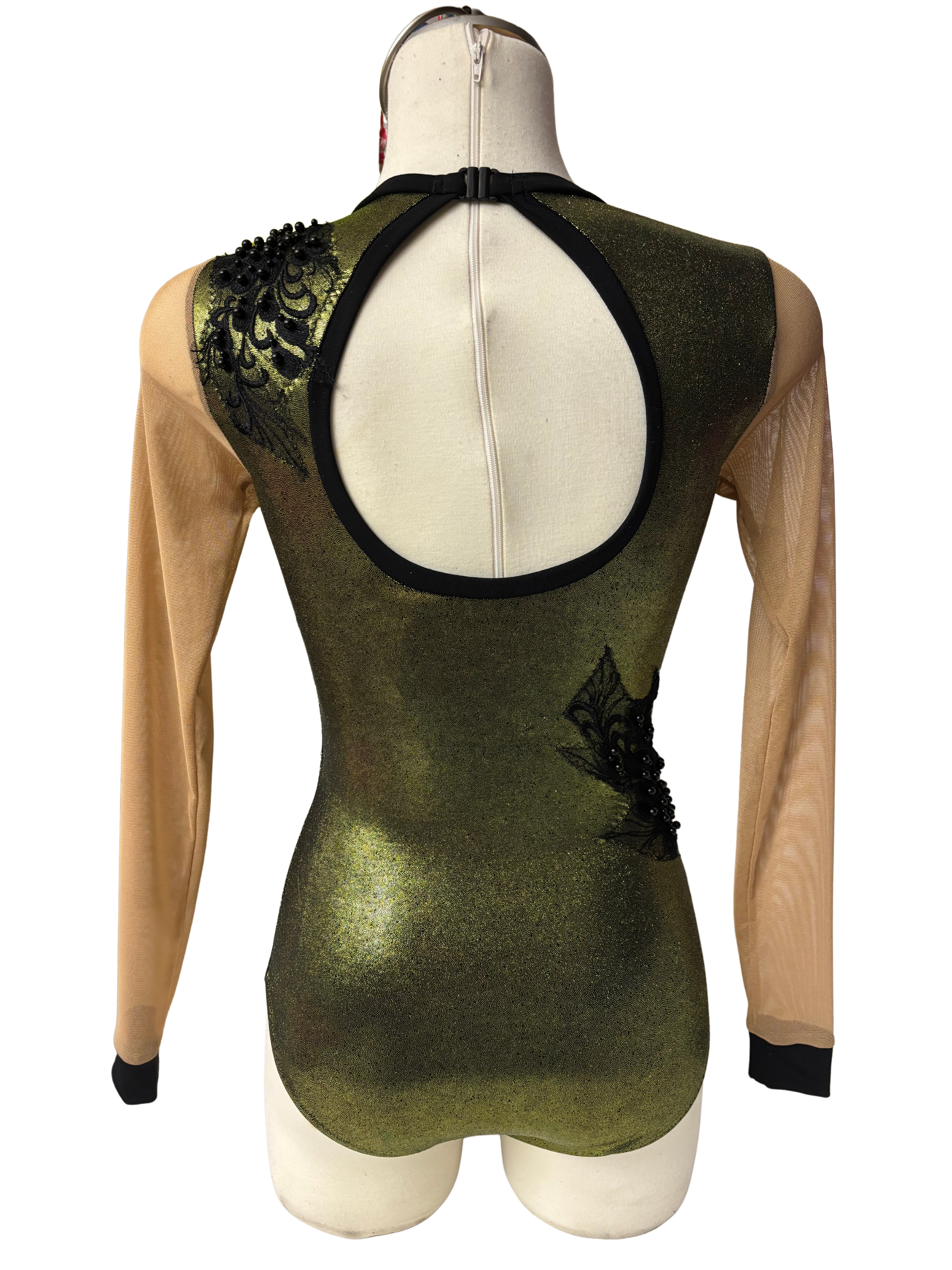 Metallic Bodysuit Dance Costume