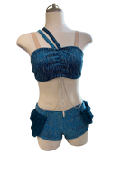 Glitter Velvet 2 Piece Dance Costume