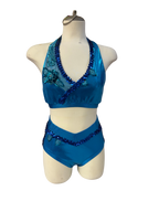 Halter Crop Top - 2 Piece Dance Costume