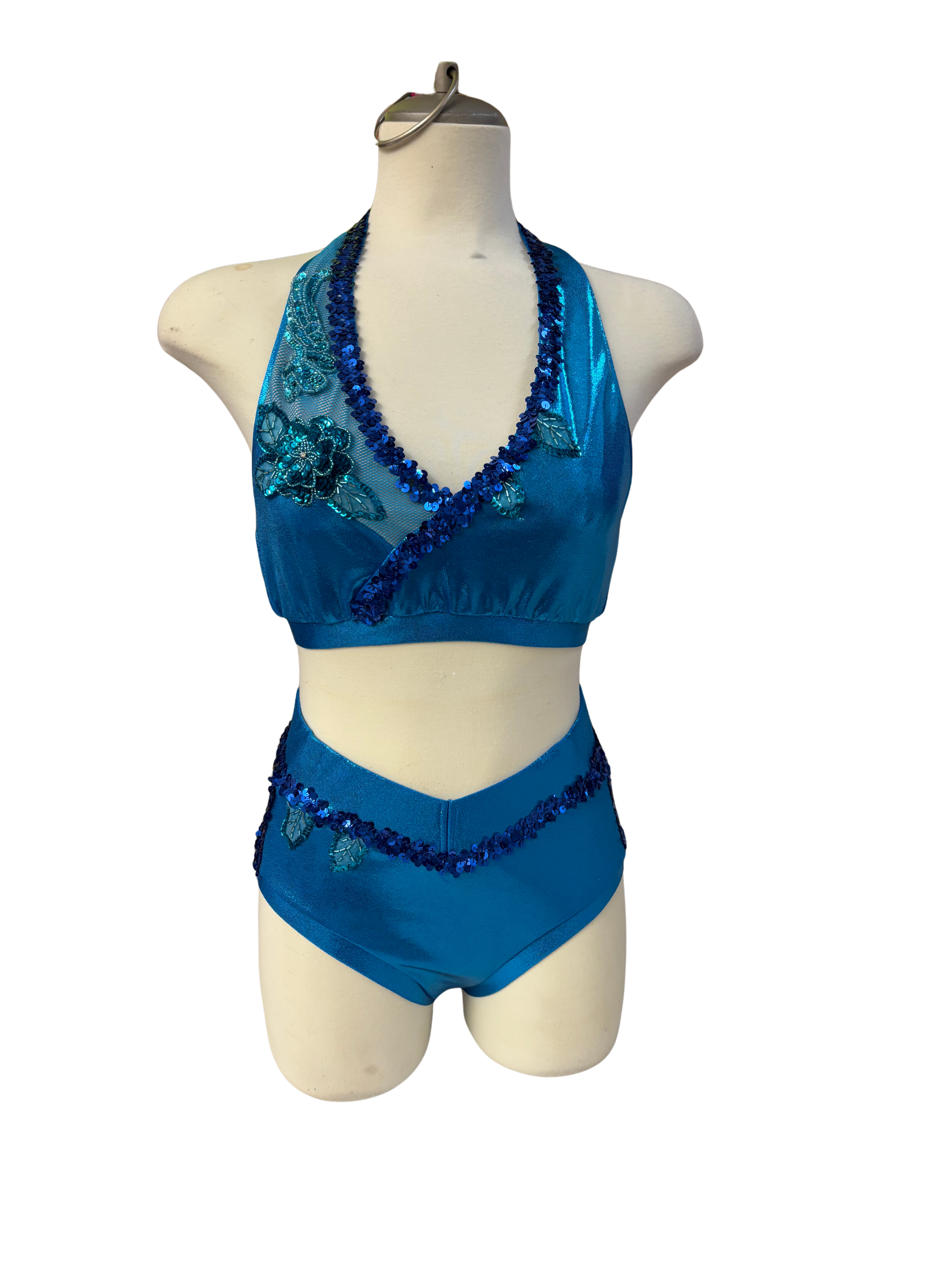 Halter Crop Top - 2 Piece Dance Costume