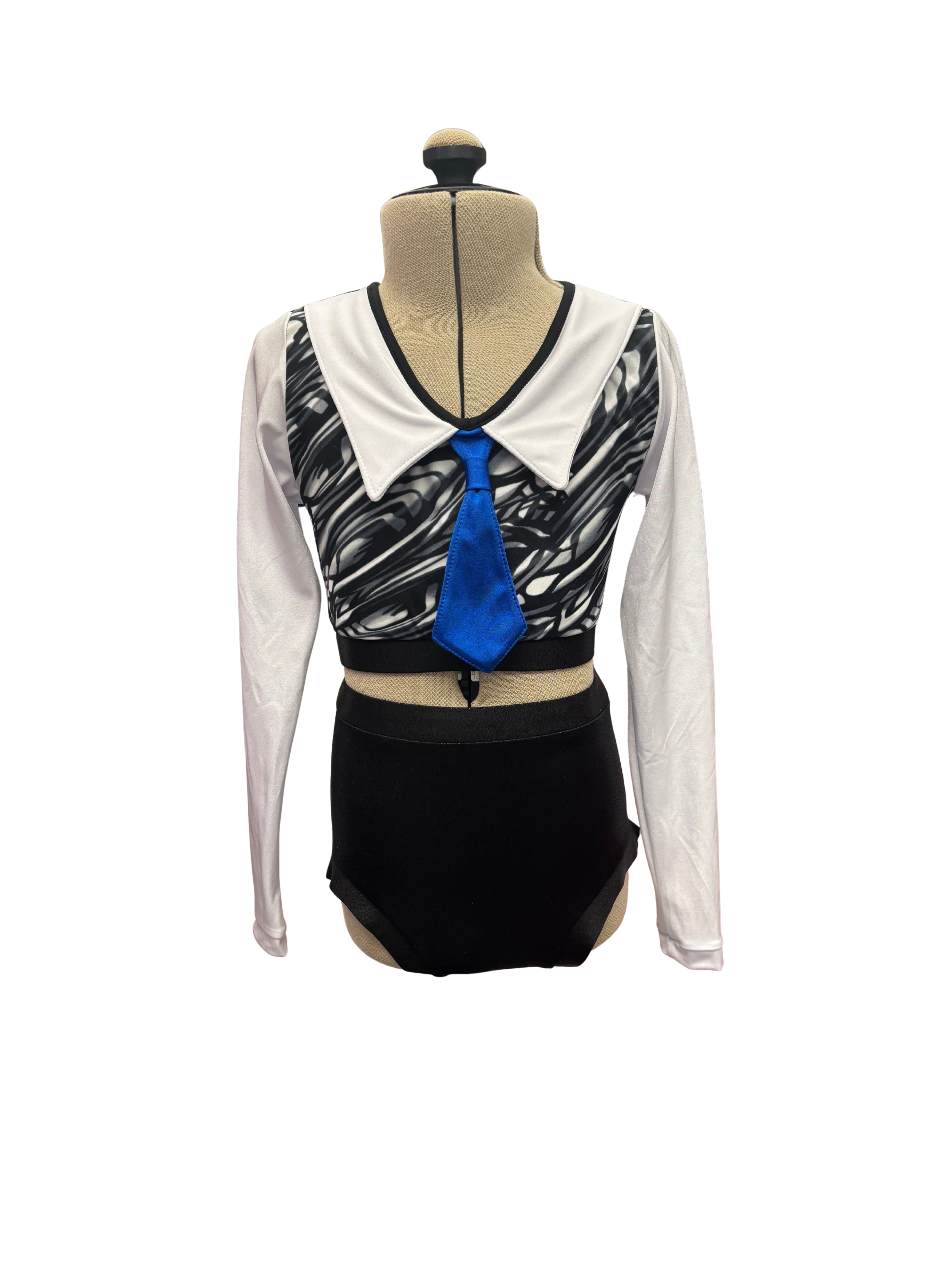Long Sleeve Crop Top Dance Costume