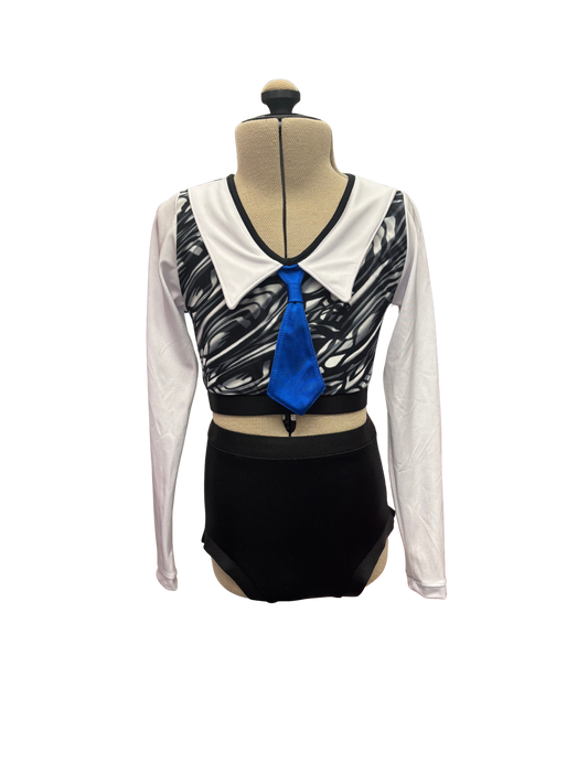 Long Sleeve Crop Top Dance Costume