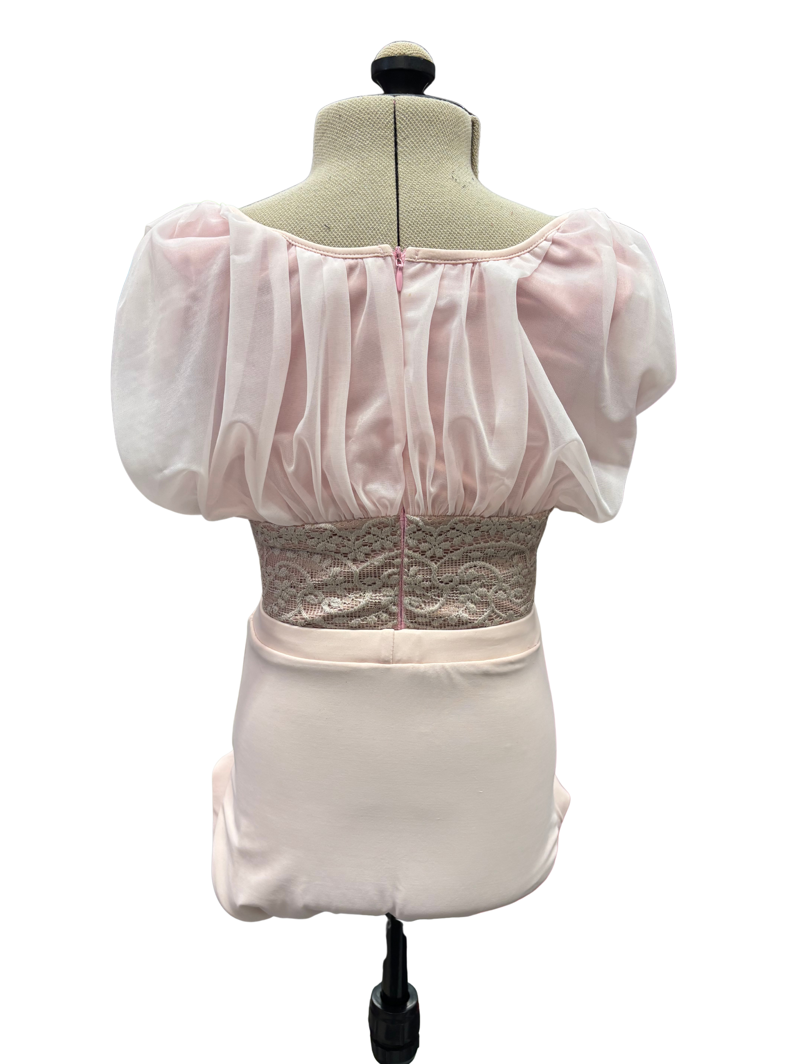 Pink Bodysuit Dance Costume