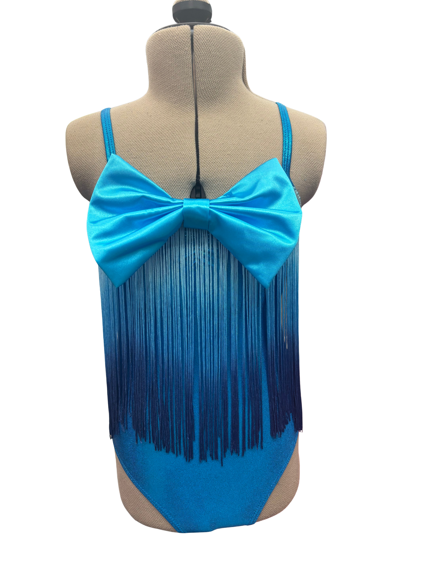 Kids Fringe Bodysuit Dance Costume