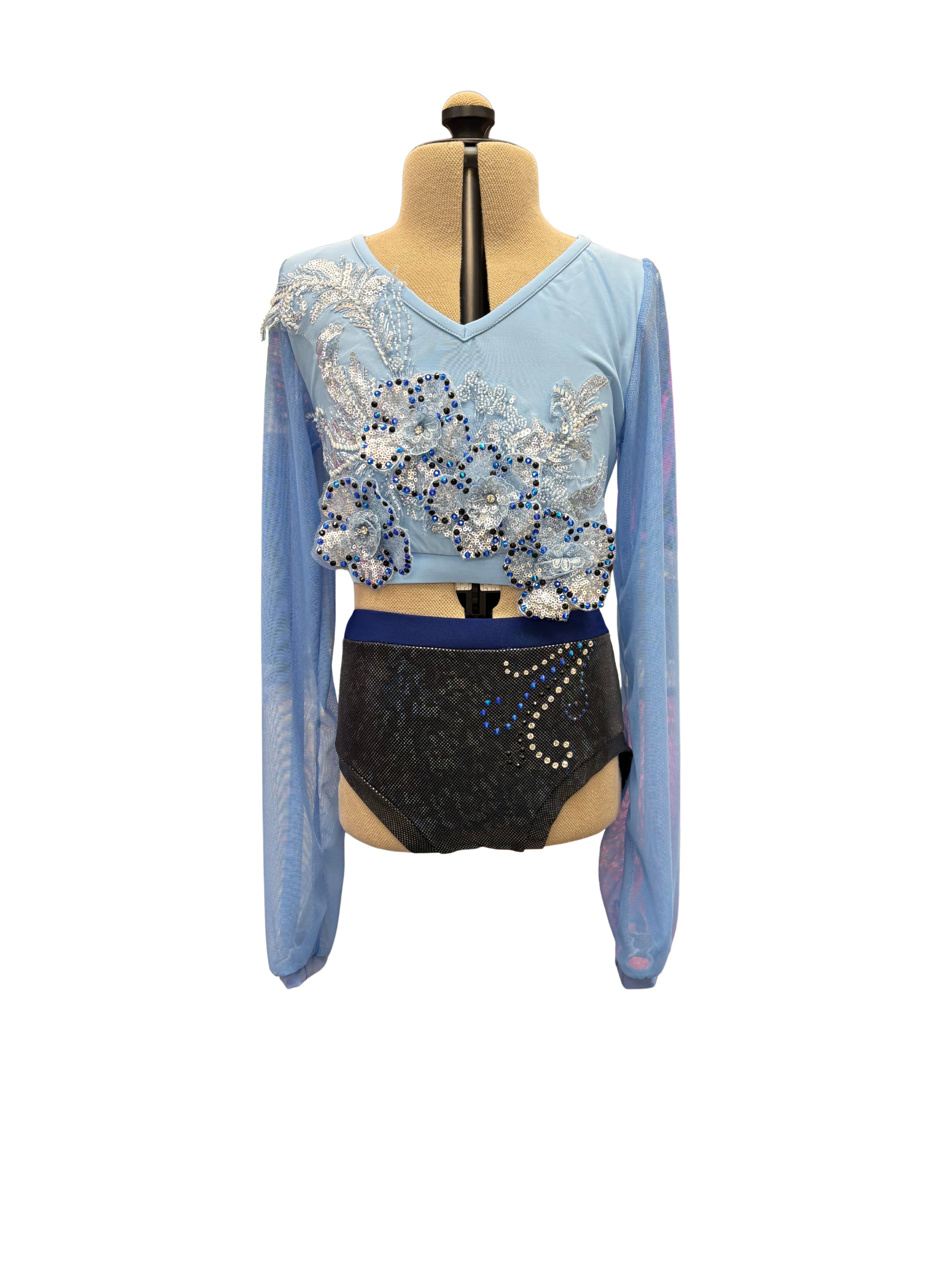 Long Sleeve 2 Piece Dance Costume