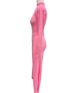 Pink Mesh Jumper Dance Costume