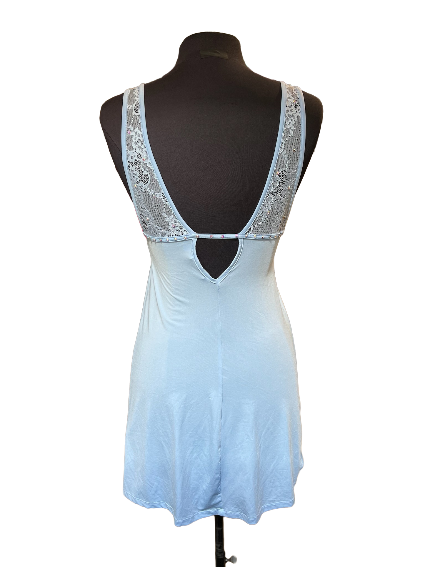 Deep V Baby Doll Dress