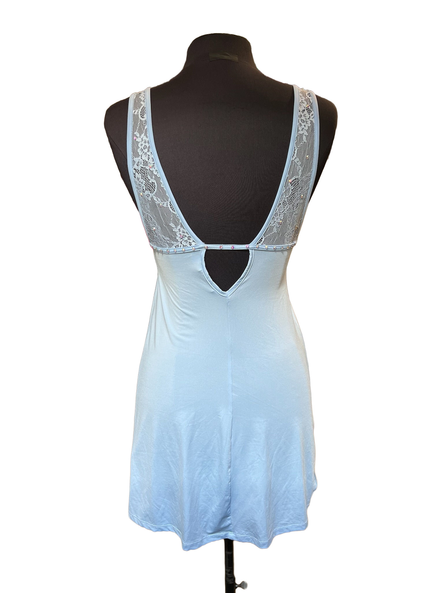 Deep V Baby Doll Dress
