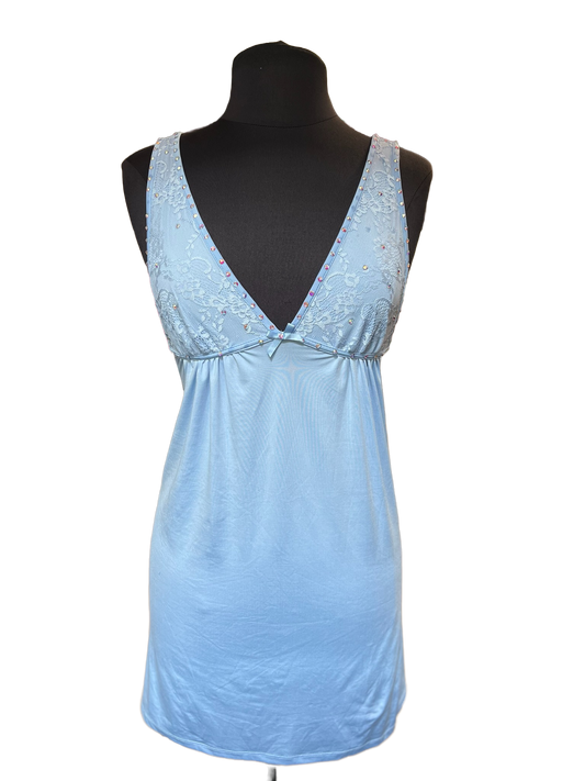 Deep V Baby Doll Dress