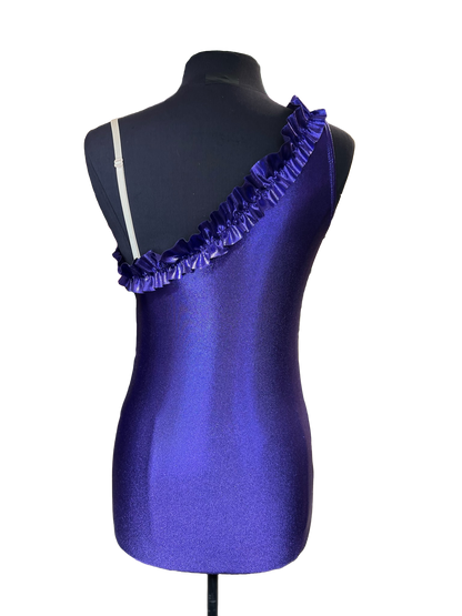 One - Shoulder Bodysuit with Applique