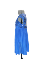 Blue Sequin Empire Dress