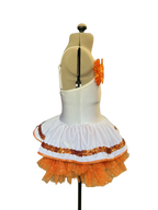 Spring Creamsicle  Camisole Tutu Dress - White