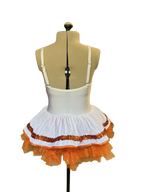 Spring Creamsicle  Camisole Tutu Dress - White