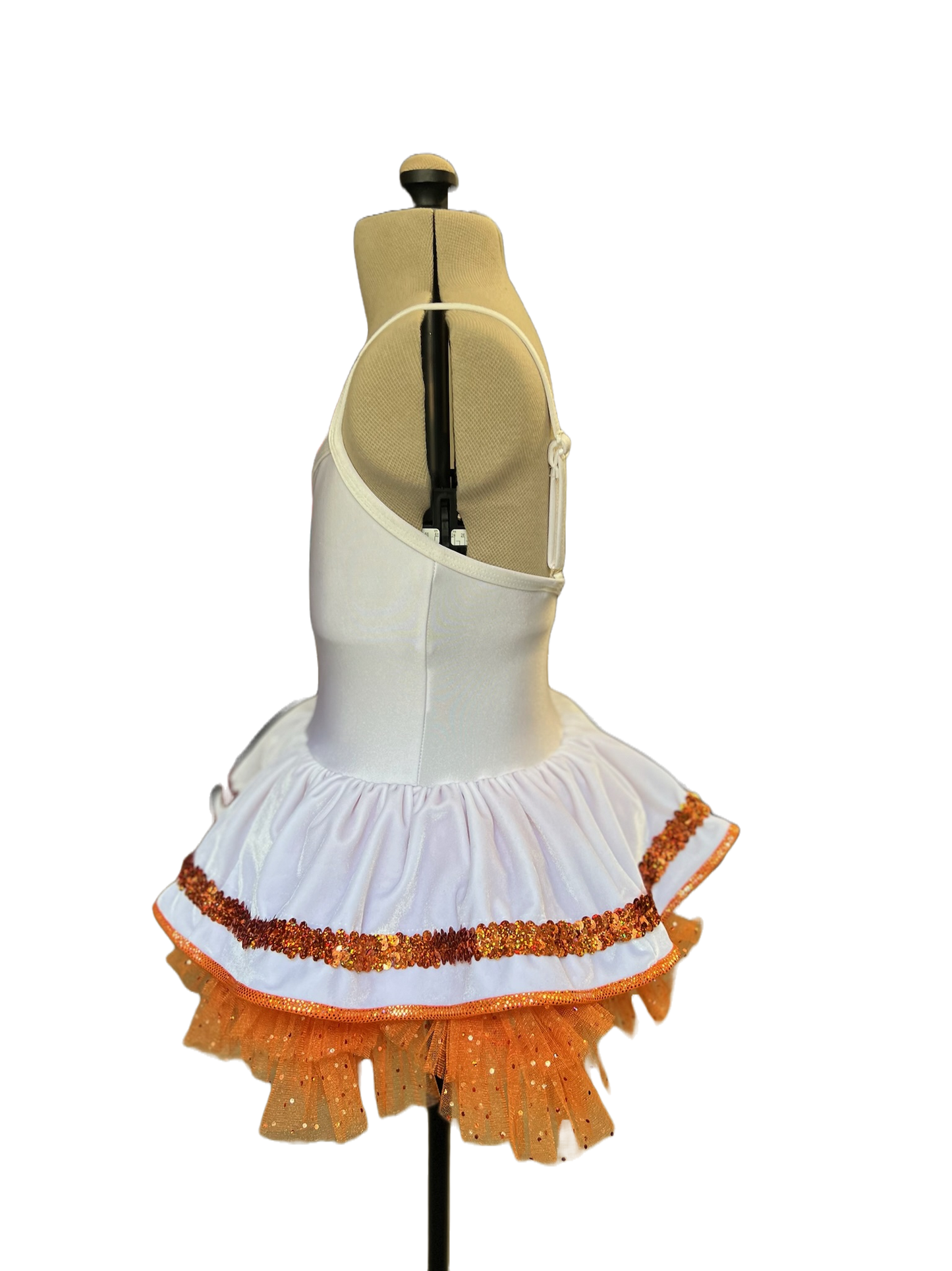 Spring Creamsicle  Camisole Tutu Dress - White