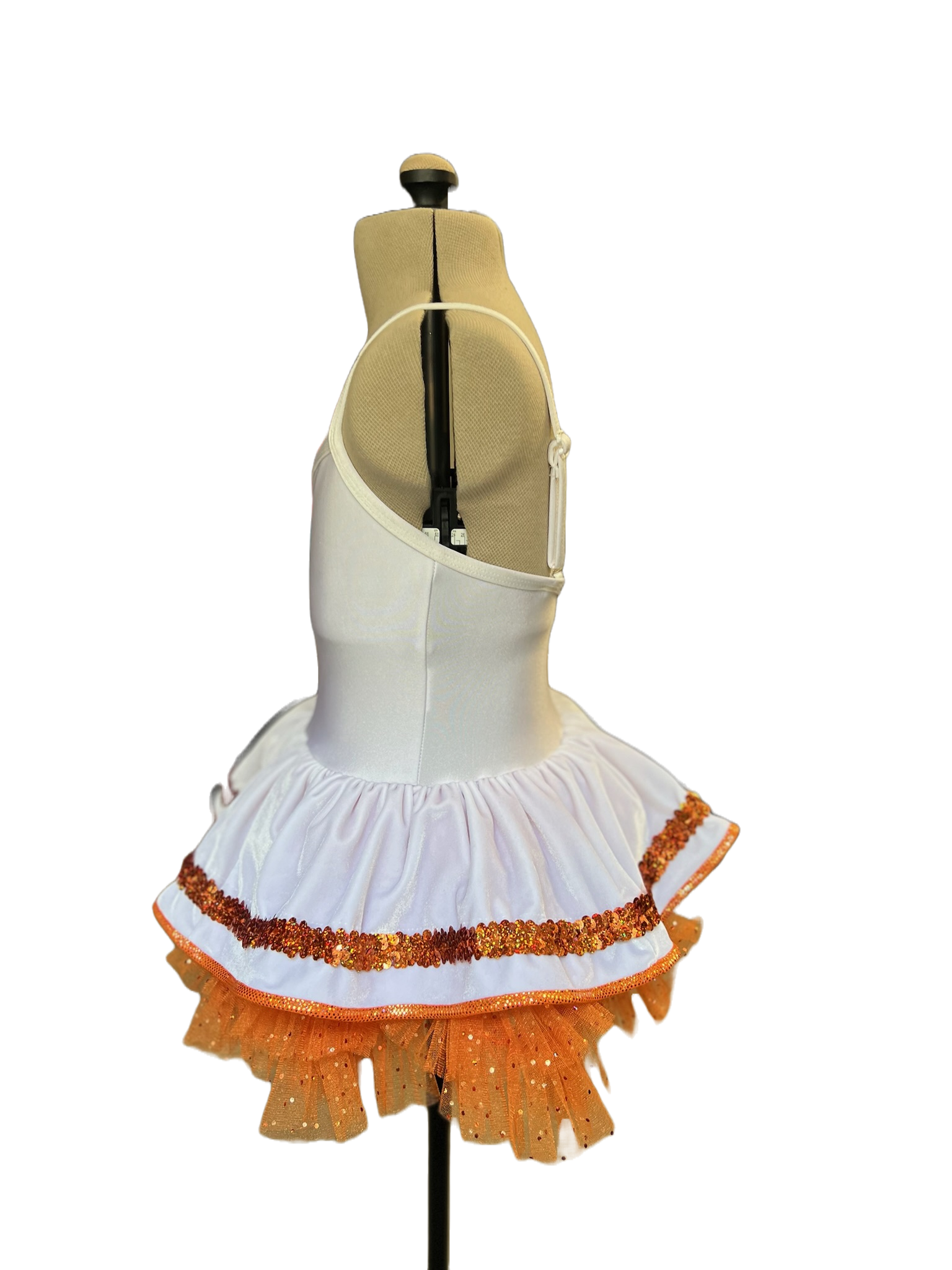 Spring Creamsicle  Camisole Tutu Dress - White