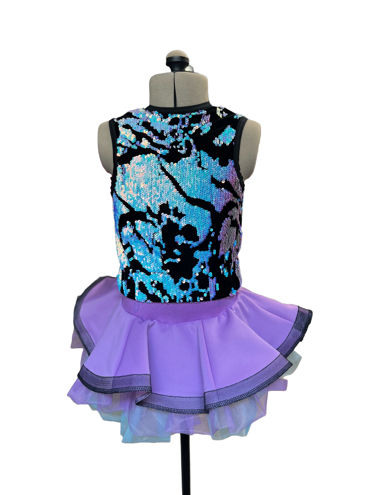 Sequin Vest with Horse Hair Skirt