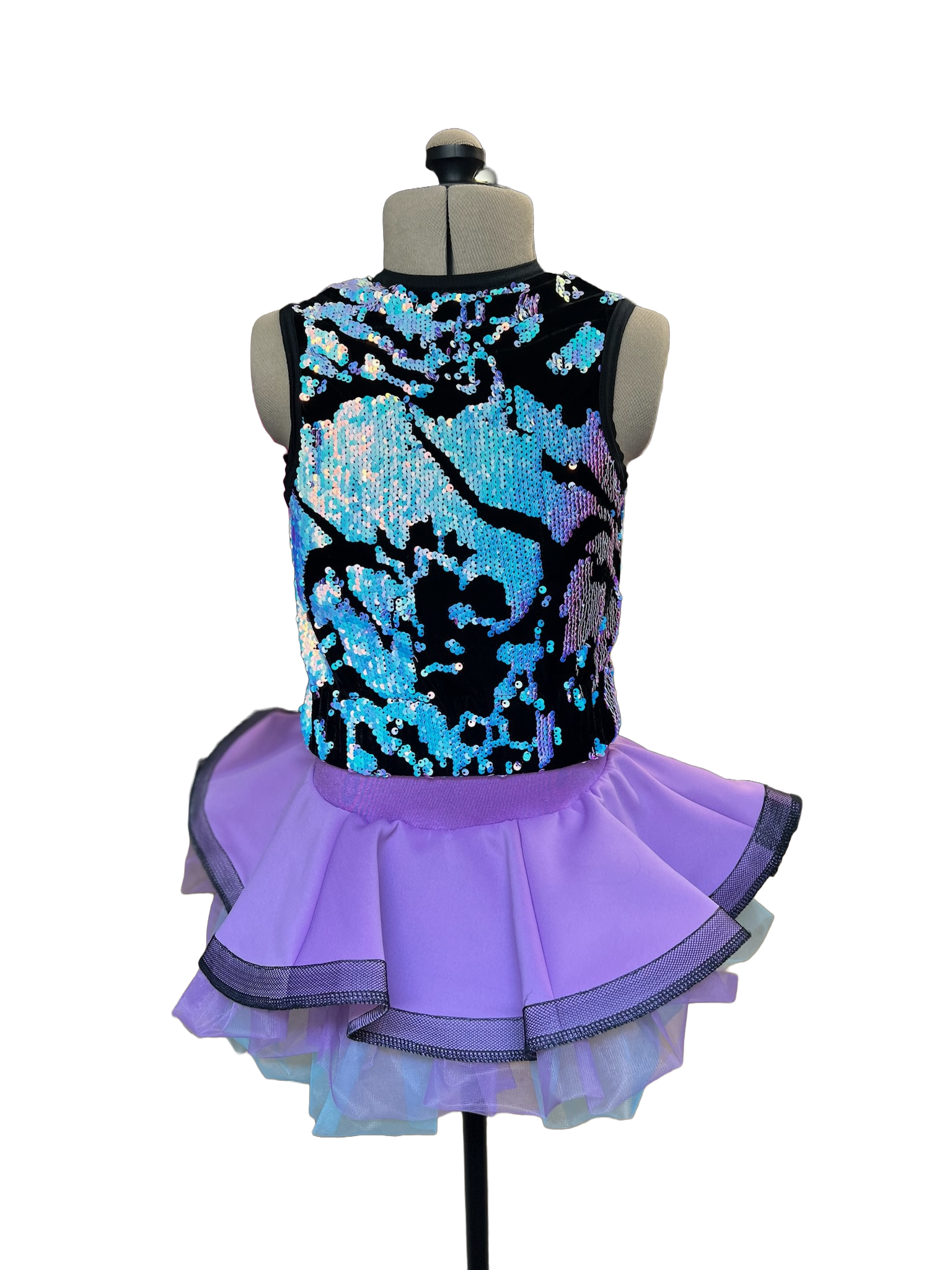 Sequin Vest with Horse Hair Skirt