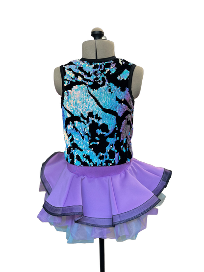 Sequin Vest with Horse Hair Skirt