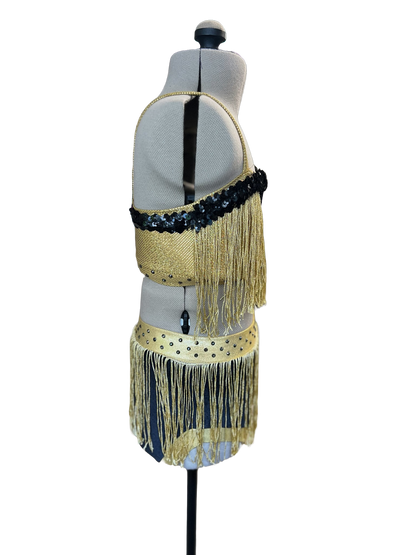 Gold Fringe 2 Piece