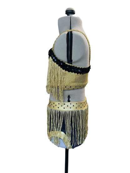 Gold Fringe 2 Piece