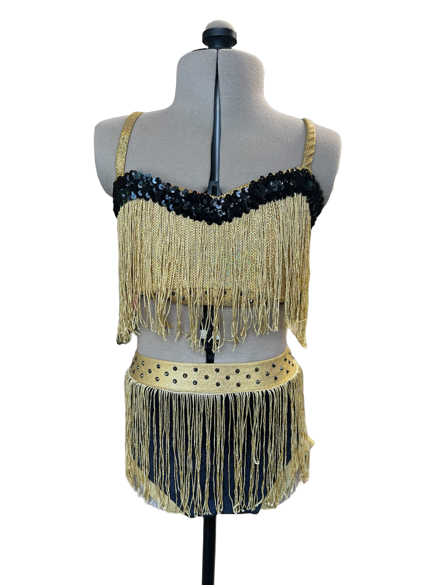 Gold Fringe 2 Piece