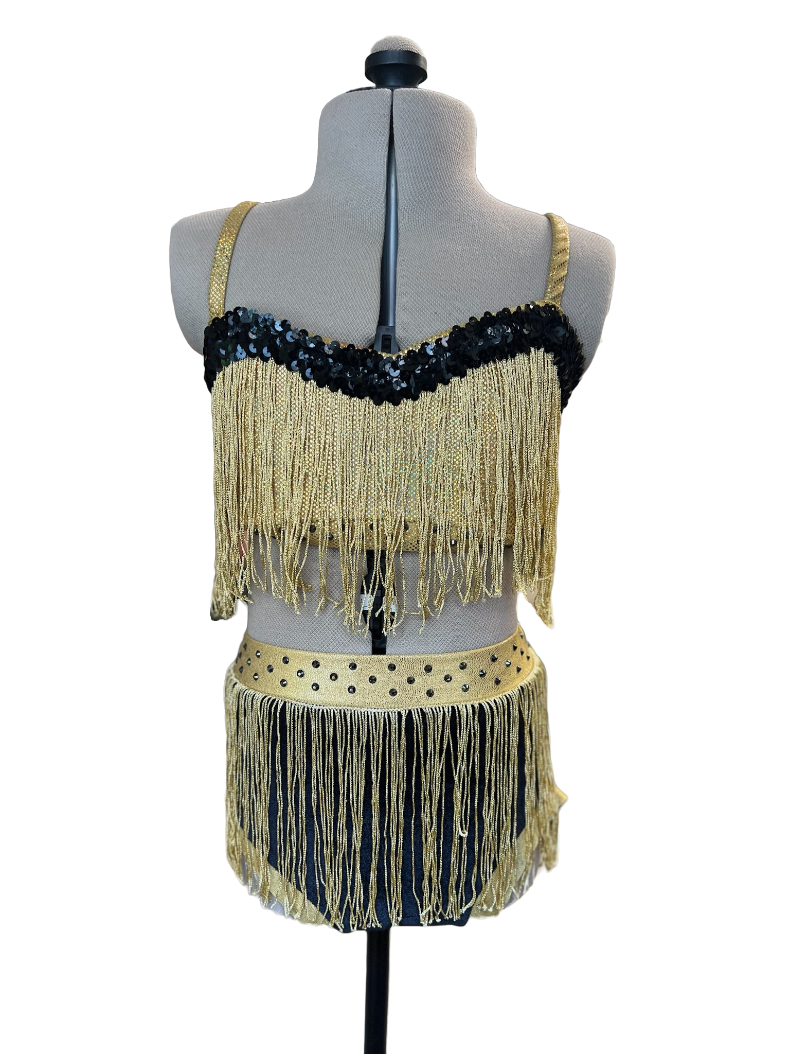 Gold Fringe 2 Piece
