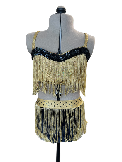 Gold Fringe 2 Piece
