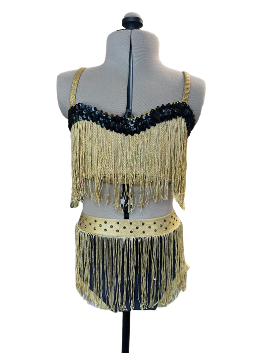 Gold Fringe 2 Piece