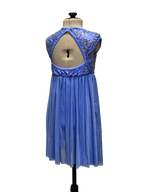 Blue Sequin Empire Dress