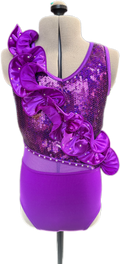Ruffle Mania - Bodysuit - Purple