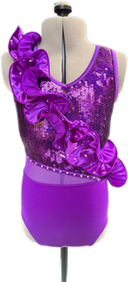Ruffle Mania - Bodysuit - Purple