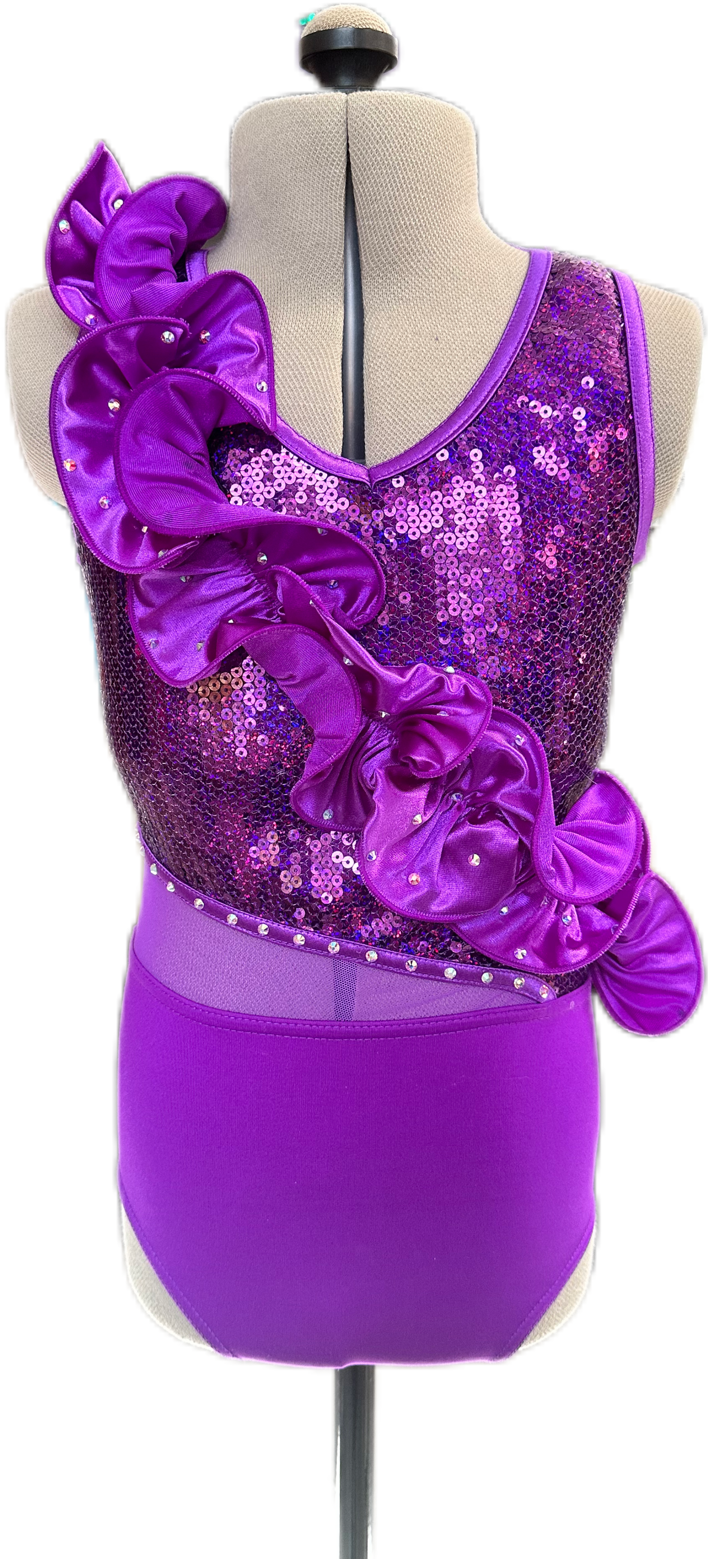 Ruffle Mania - Bodysuit - Purple