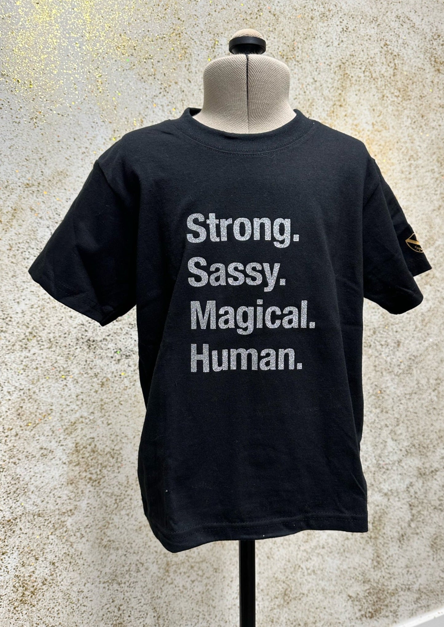 Strong Sassy Magical Human T-Shirt - Kids - Silver