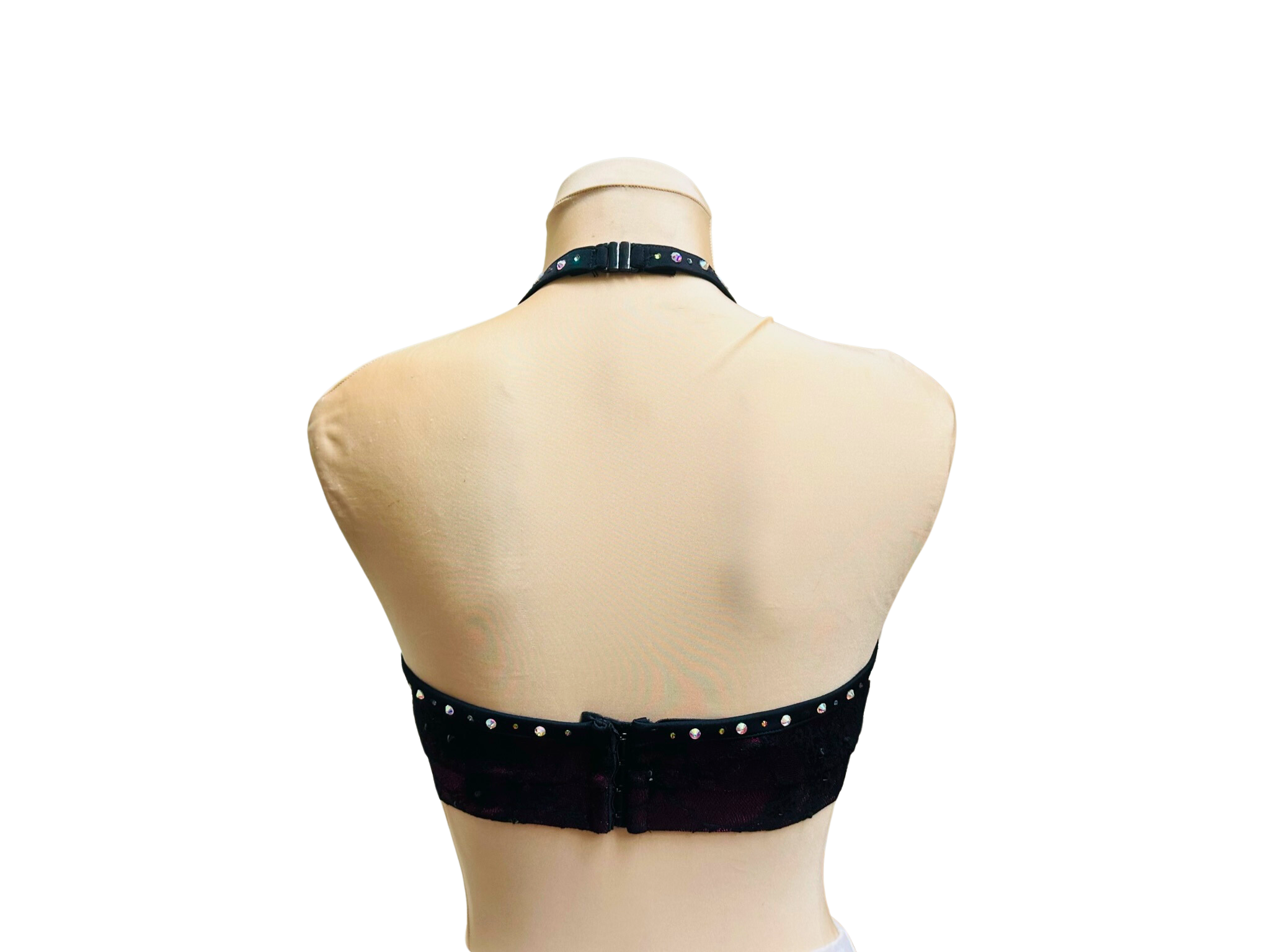 Feelin' Good Strappy Crop Top - Black/Pink