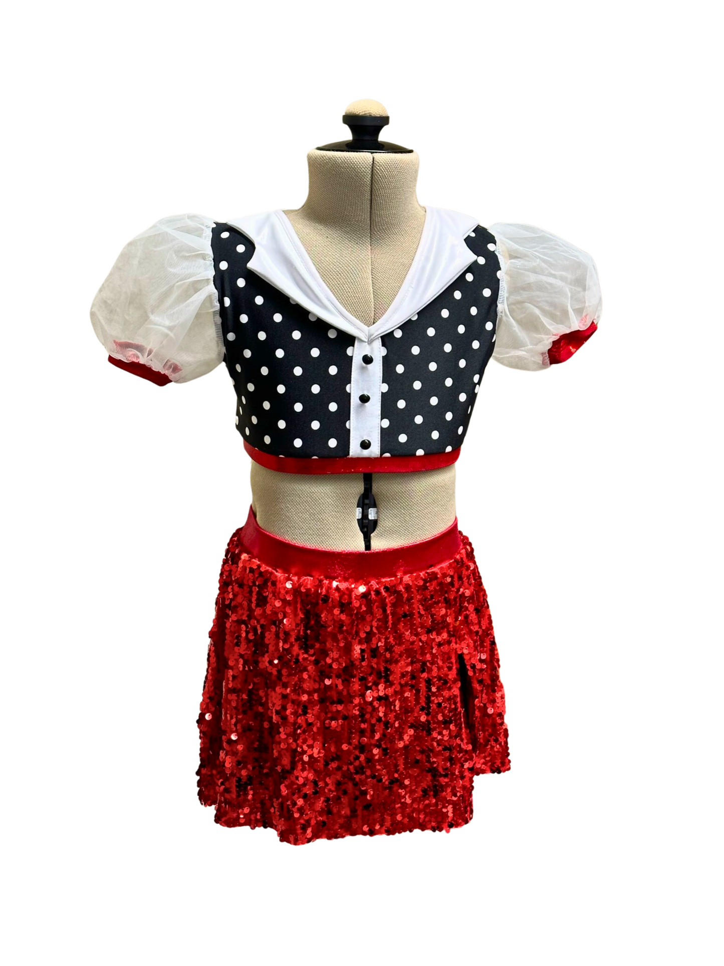 Polka Dot Crop & Skirt Set