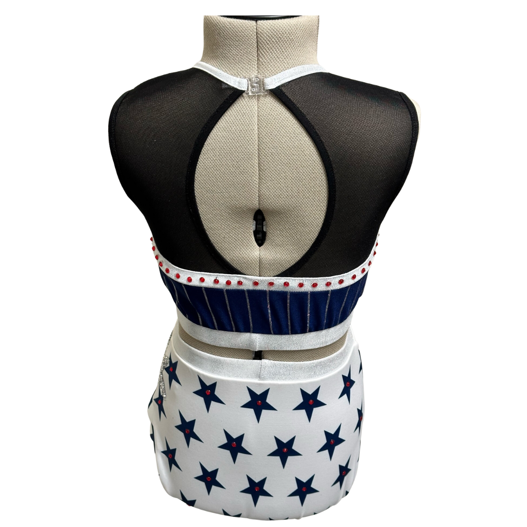 Stars & Stripes - Silver/White/Blue